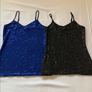 Sparkling tank tops